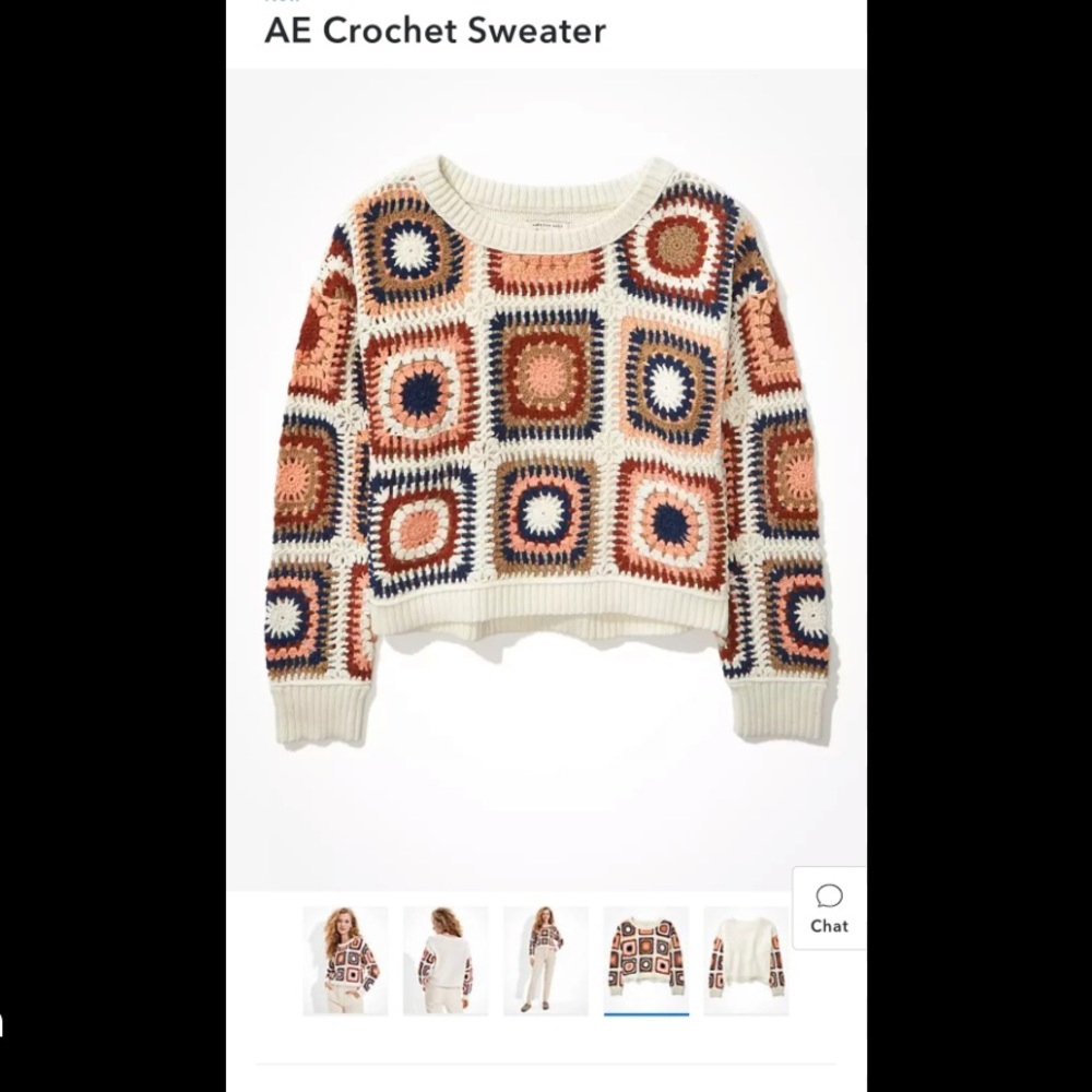 American eagle crochet sweater